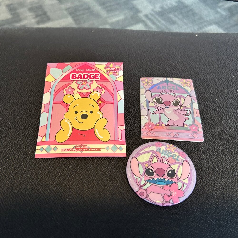 Disney Miniso Surprise Bag Badge - Stitch's Angel Badge